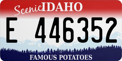 ID license plate E446352