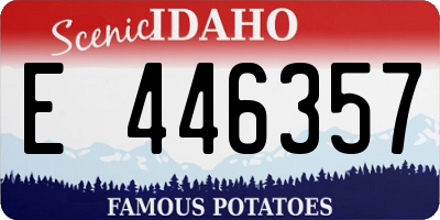 ID license plate E446357