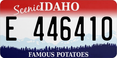 ID license plate E446410