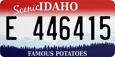 ID license plate E446415