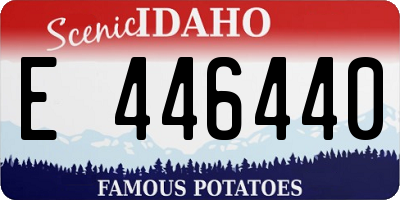 ID license plate E446440