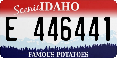 ID license plate E446441