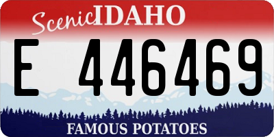 ID license plate E446469