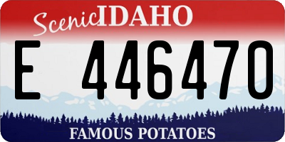ID license plate E446470