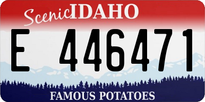 ID license plate E446471