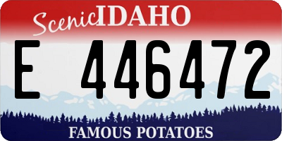 ID license plate E446472
