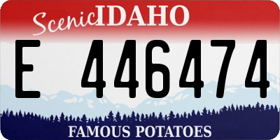 ID license plate E446474