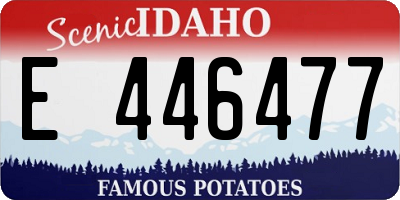 ID license plate E446477