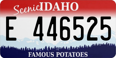 ID license plate E446525