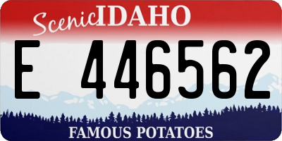 ID license plate E446562