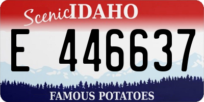ID license plate E446637