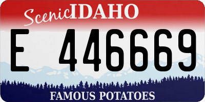 ID license plate E446669