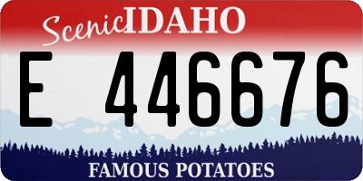 ID license plate E446676