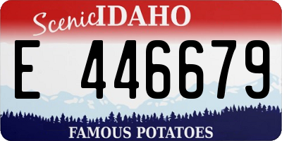 ID license plate E446679