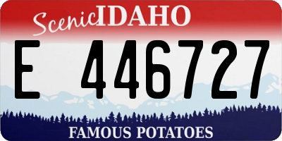 ID license plate E446727
