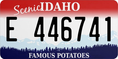 ID license plate E446741