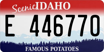 ID license plate E446770