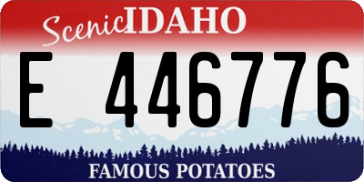 ID license plate E446776