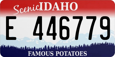 ID license plate E446779