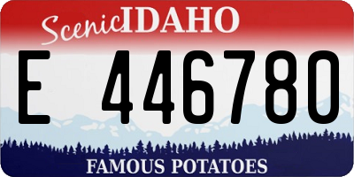 ID license plate E446780