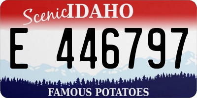 ID license plate E446797