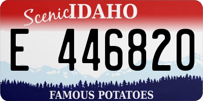 ID license plate E446820