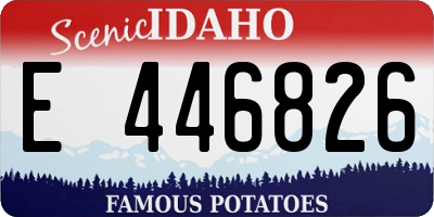 ID license plate E446826