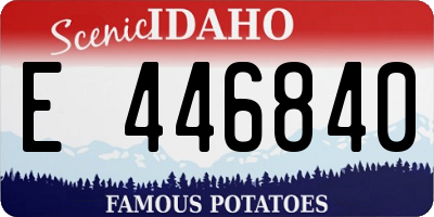 ID license plate E446840