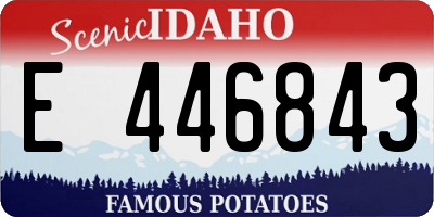 ID license plate E446843