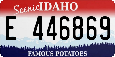 ID license plate E446869