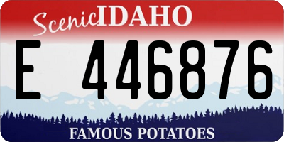 ID license plate E446876