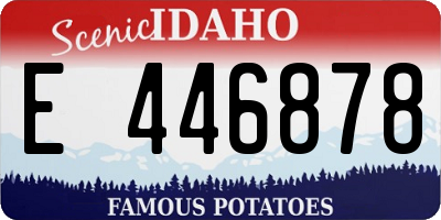 ID license plate E446878