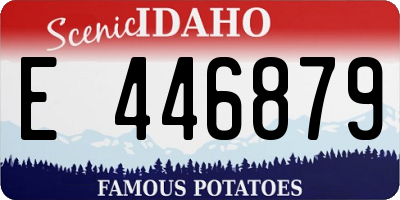 ID license plate E446879