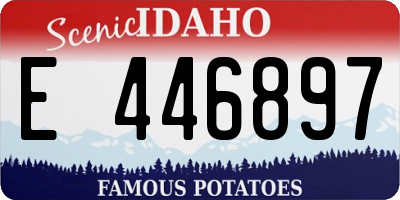 ID license plate E446897