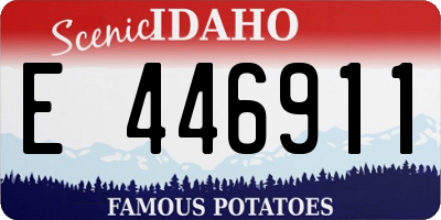 ID license plate E446911