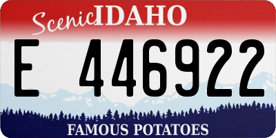 ID license plate E446922