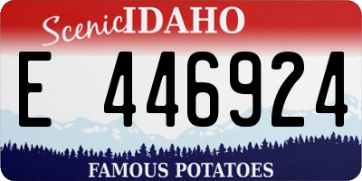 ID license plate E446924