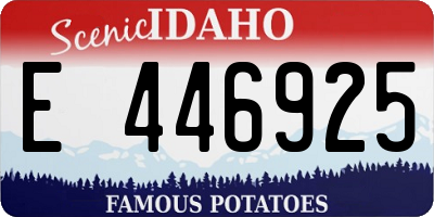 ID license plate E446925