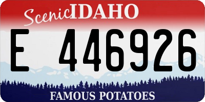 ID license plate E446926