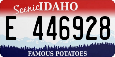 ID license plate E446928