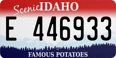 ID license plate E446933