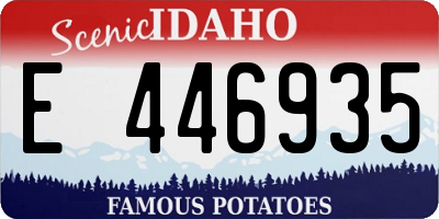 ID license plate E446935