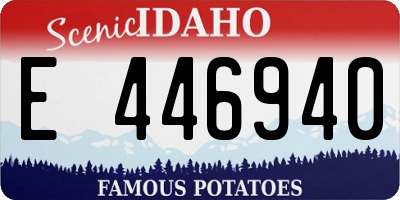 ID license plate E446940