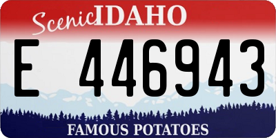 ID license plate E446943