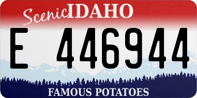 ID license plate E446944