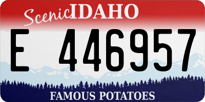 ID license plate E446957