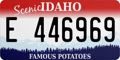 ID license plate E446969
