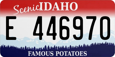 ID license plate E446970