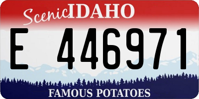 ID license plate E446971