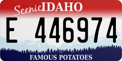 ID license plate E446974